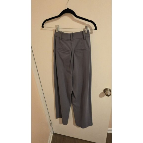 Lululemon Pants Womens XXXS 30L Day Drift Pleated HighRise Wide Leg Trouser Gray - Picture 2 of 9